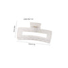 Wholesale Hair Accessories Plastic Resin Large Grasp Shark Clip With Lace Pattern And Printing For Women