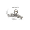 Wholesale Hair Accessories Plastic Resin Large Grasp Shark Clip With Lace Pattern And Printing For Women
