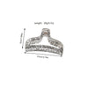 Wholesale Hair Accessories Plastic Resin Large Grasp Shark Clip With Lace Pattern And Printing For Women