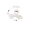 Wholesale Hair Accessories Plastic Resin Large Grasp Shark Clip With Lace Pattern And Printing For Women