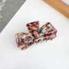 Wholesale Hair Accessories Plastic Resin Retro Handmade Grab Clip Bow Hairpin For Women