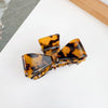Wholesale Hair Accessories Plastic Resin Retro Handmade Grab Clip Bow Hairpin For Women