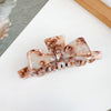 Wholesale Hair Accessories Plastic Resin Retro Handmade Grab Clip Bow Hairpin For Women