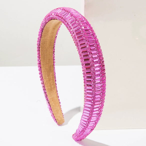 Wholesale Hair Accessories Rhinestone Retro Geometric Headband Set With Diamonds For Women