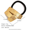 Wholesale Hair Accessories Stainless Steel 18K Gold Plated Cast Vintage Butterfly Wings Hair Rope For Women Electroplated