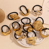 Wholesale Hair Accessories Stainless Steel 18K Gold Plated Cast Vintage Butterfly Wings Hair Rope For Women Electroplated