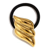 Wholesale Hair Accessories Stainless Steel 18K Gold Plated Cast Vintage Butterfly Wings Hair Rope For Women Electroplated