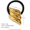 Wholesale Hair Accessories Stainless Steel 18K Gold Plated Cast Vintage Butterfly Wings Hair Rope For Women Electroplated