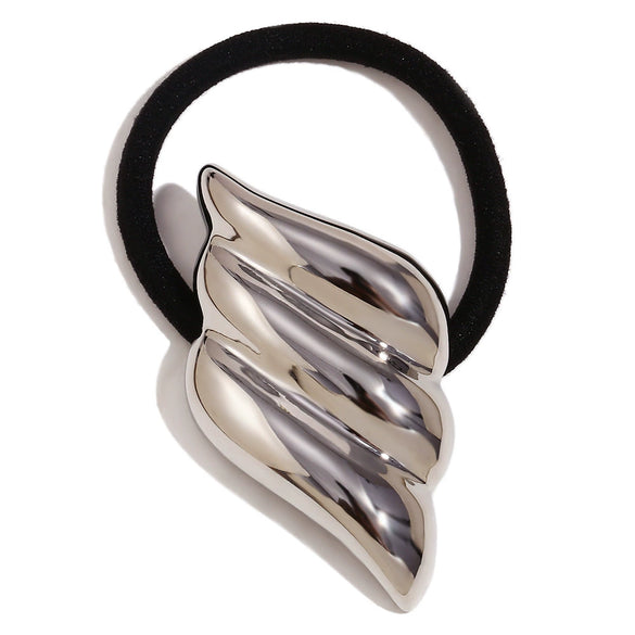 Wholesale Hair Accessories Stainless Steel 18K Gold Plated Cast Vintage Butterfly Wings Hair Rope For Women Electroplated