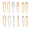 Wholesale Hair Accessories Stainless Steel Ushaped Geometric Electroplated Hairpin