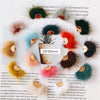 Wholesale Hair Accessories With Hanging Mink Fur Ball Pendant Plush Ball