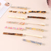 Wholesale Hair Accessory Women's Acetic Acid Duckbill Clip Retro Geometric Electroplated