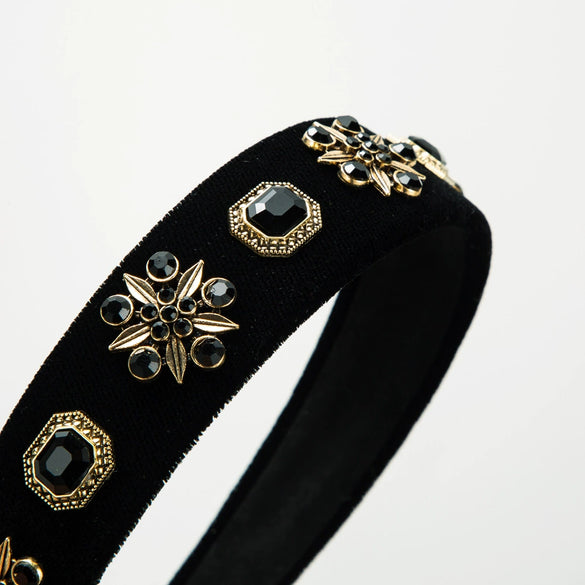 Wholesale Hair Band Alloy Rhinestone Pearl Retro Elegant Women's Hair Accessories