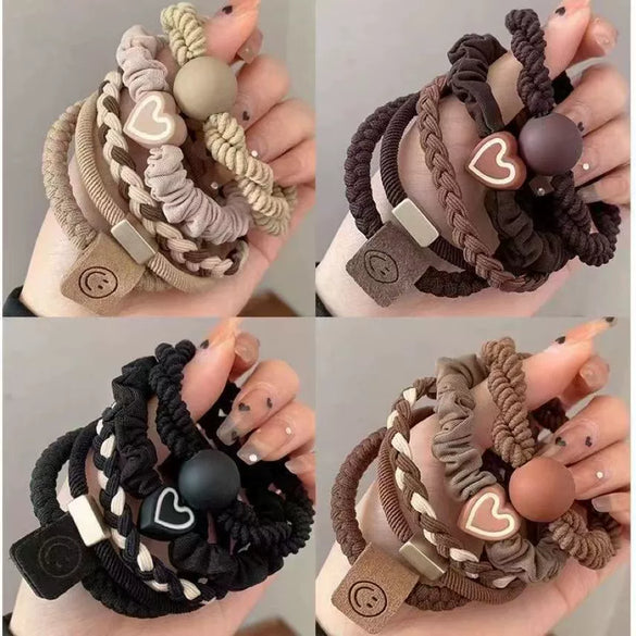 Wholesale Hair Band Women's Simple High Elastic Durable Handmade Mixed Material Hair Accessory