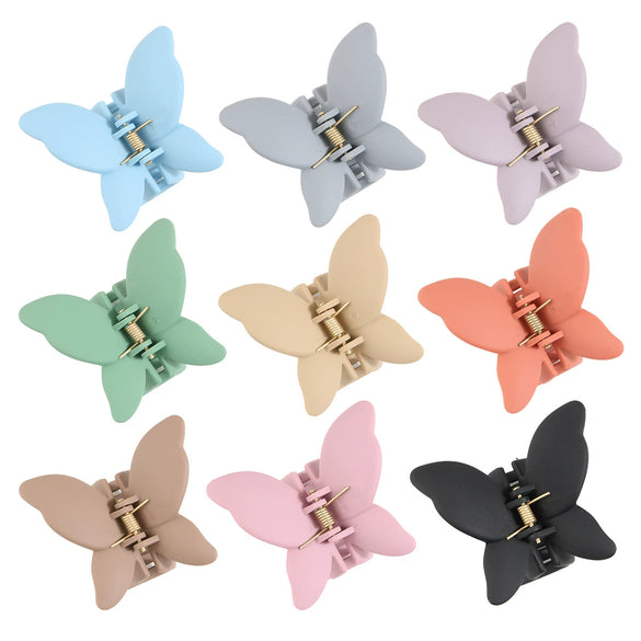 Wholesale Hair Claw Clip Set Abs Material Simple Animal Style Butterfly Gripper Baking Varnish