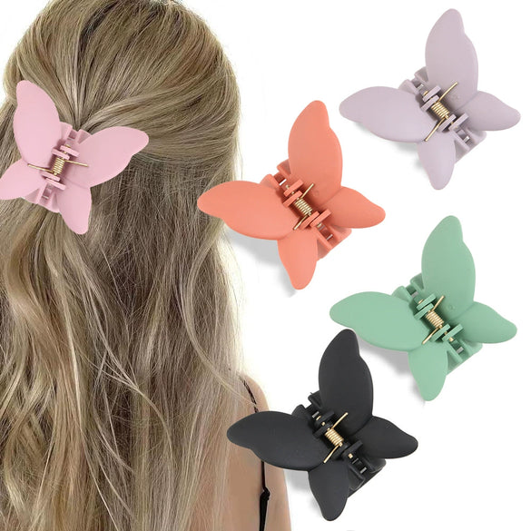 Wholesale Hair Claw Clip Set Abs Material Simple Animal Style Butterfly Gripper Baking Varnish