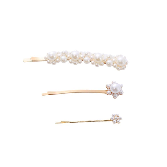 Wholesale Hair Clip Pearl Retro Handmade Women's Highend Hair Accessories