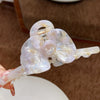 Wholesale Hair Clips Acetic Acid Sweet Plant Flowers Printing Style Twin Flower Ginkgo Leaf Design