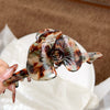 Wholesale Hair Clips Acetic Acid Sweet Plant Flowers Printing Style Twin Flower Ginkgo Leaf Design