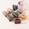 Wholesale Hair Clips Acrylic Material Square Shape Fashion Style Baking Paint
