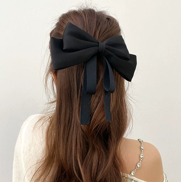 Wholesale Hair Clips Satin Cloth Multi Layer Bow Pure Handmade Hair Accessories For Women