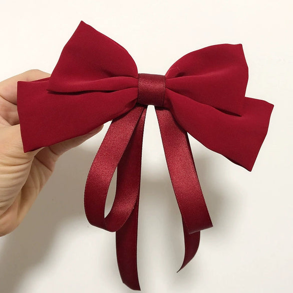 Wholesale Hair Clips Satin Cloth Multi Layer Bow Pure Handmade Hair Accessories For Women