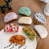 Wholesale Hair Grasp Clip Acetic Acid Semicircular Handmade For Women