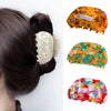 Wholesale Hair Grasp Clip Acetic Acid Semicircular Handmade For Women