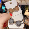 Wholesale Hair Ring And Hair Rope Alloy Rhinestones Retro Bow Handmade