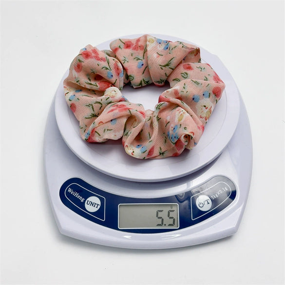 Wholesale Hair Ring Chiffon Fabric Small Floral Fresh Handmade Style For Women