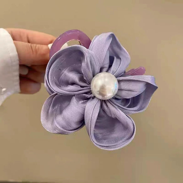 Wholesale Hair Ring Fabric Handmade Plants Flowers Style For Women