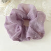 Wholesale Hair Ring Head Rope Head Flower Mixed Materials Handmade Cream Sweet Girl Style With Star Bubble Mesh Shape