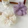 Wholesale Hair Ring Head Rope Head Flower Mixed Materials Handmade Cream Sweet Girl Style With Star Bubble Mesh Shape