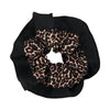 Wholesale Hair Ring Retro Leopard Lace Fabric Handmade Women's Fashion Niche Design Elegant Hair Rope Large Bowel Ring