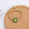 Wholesale Hair Rope Alloy With Small Daisy Pattern And Baking Paint For Girls