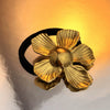 Wholesale Hair Rope Stainless Steel Retro Sunflower Style Electroplating For Women