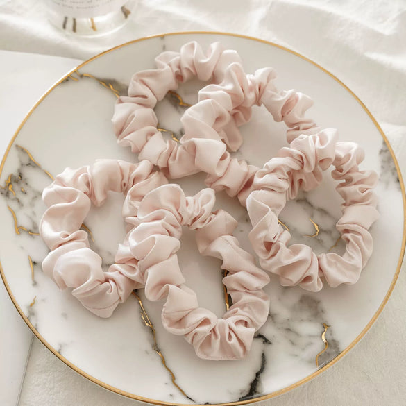 Wholesale Hair Tie Rope Fabric Handmade Black And White Fan Small Intestine Ring High Elastic Accessories