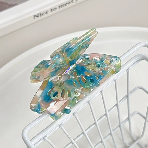 Wholesale Hairpin Acetic Acid Handmade Doublelayer Hollow Butterfly Sweet Style For Women