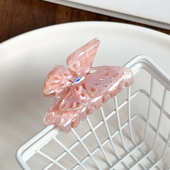 Wholesale Hairpin Acetic Acid Handmade Doublelayer Hollow Butterfly Sweet Style For Women