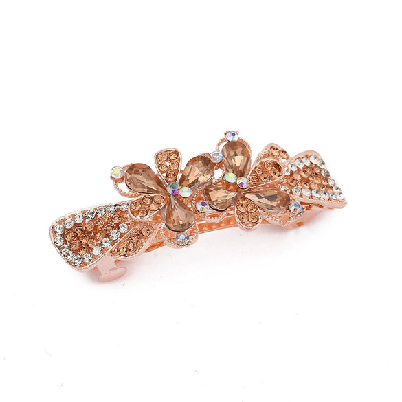 Wholesale Hairpin Alloy Bow Spring Clip Electroplated Headwear Accessories For Women