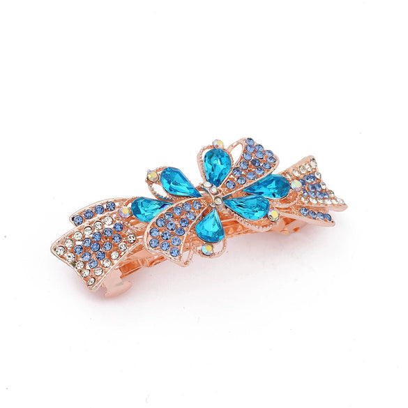 Wholesale Hairpin Alloy Bow Spring Clip Electroplated Headwear Accessories For Women