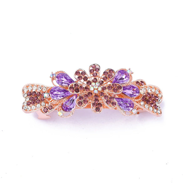 Wholesale Hairpin Alloy Bow Spring Clip Electroplated Headwear Accessories For Women