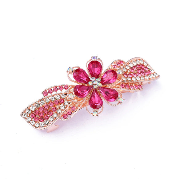 Wholesale Hairpin Alloy Bow Spring Clip Electroplated Headwear Accessories For Women