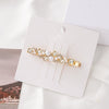 Wholesale Hairpin Alloy Crystal Flower Oval Rhinestone Electroplating Women's Simple Fashionable Duckbill Clip