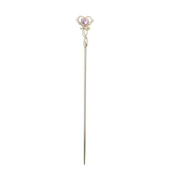 Wholesale Hairpin Alloy Heart Shape Electroplated Natural Style For Girls