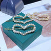 Wholesale Hairpin Copper Natural Freshwater Pearl Heartshaped Headwear Side Clip For Women