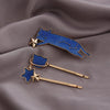 Wholesale Hairpin Copper Zinc Alloy Animals Dripping Oil Style Female Hair Accessories Cat Shiny Starry Sky Side Clip