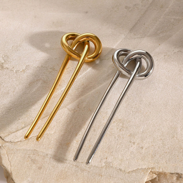 Wholesale Hairpin Stainless Steel Electroplated Geometric Light Luxury Jewelry