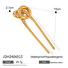 Wholesale Hairpin Stainless Steel 18K Gold Electroplated Geometric Light Luxury Jewelry