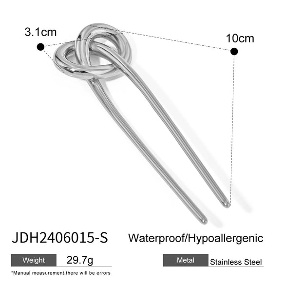 Wholesale Hairpin Stainless Steel 18K Gold Electroplated Geometric Light Luxury Jewelry